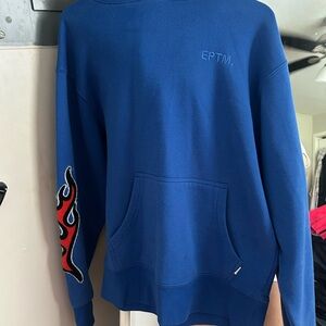 EPTM Blue Performance Jacket with Flame Sleeve
